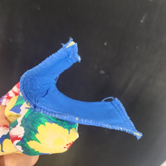 Vintage 70's-80' Handmade Floral Dress 1/2 Sleeve Grandma Special. 40" Chest - Picture 11 of 12